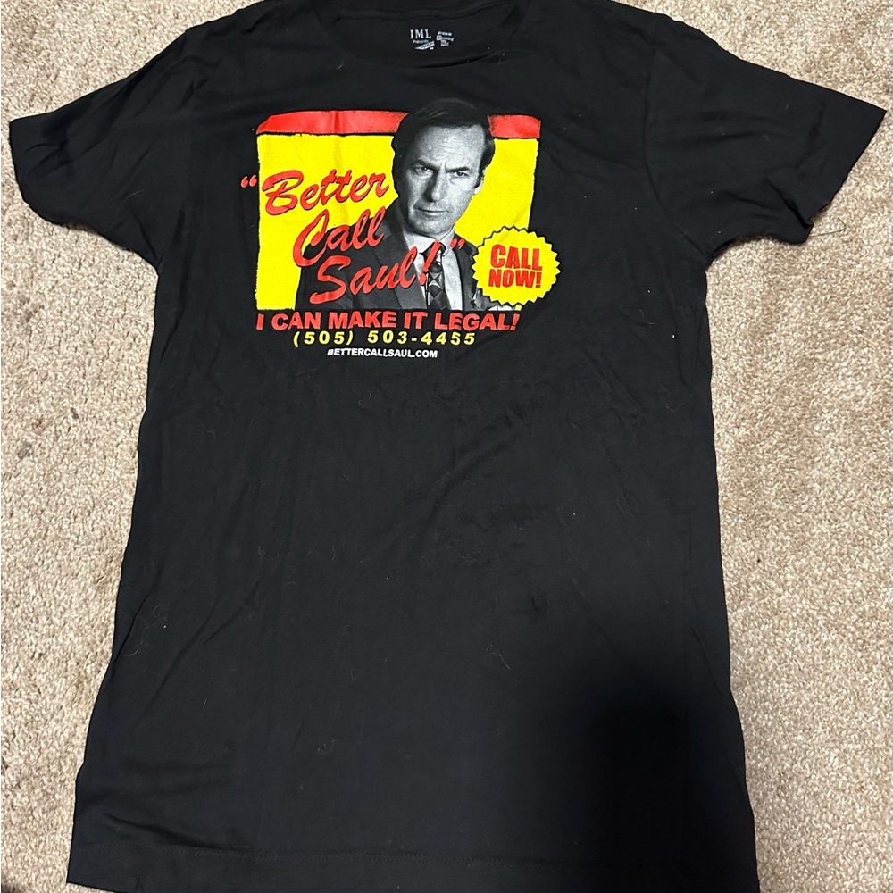 Black Graphic Tee with Bold Design